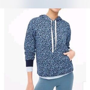 J. Crew Floral Sweatshirt and Shorts Set XS